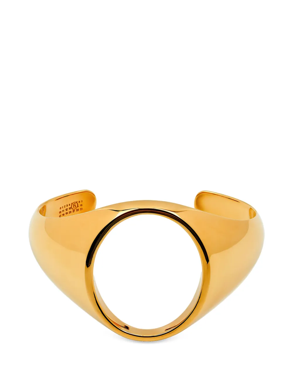 MM6 Maison Margiela cut-out rigid bracelet - Oro