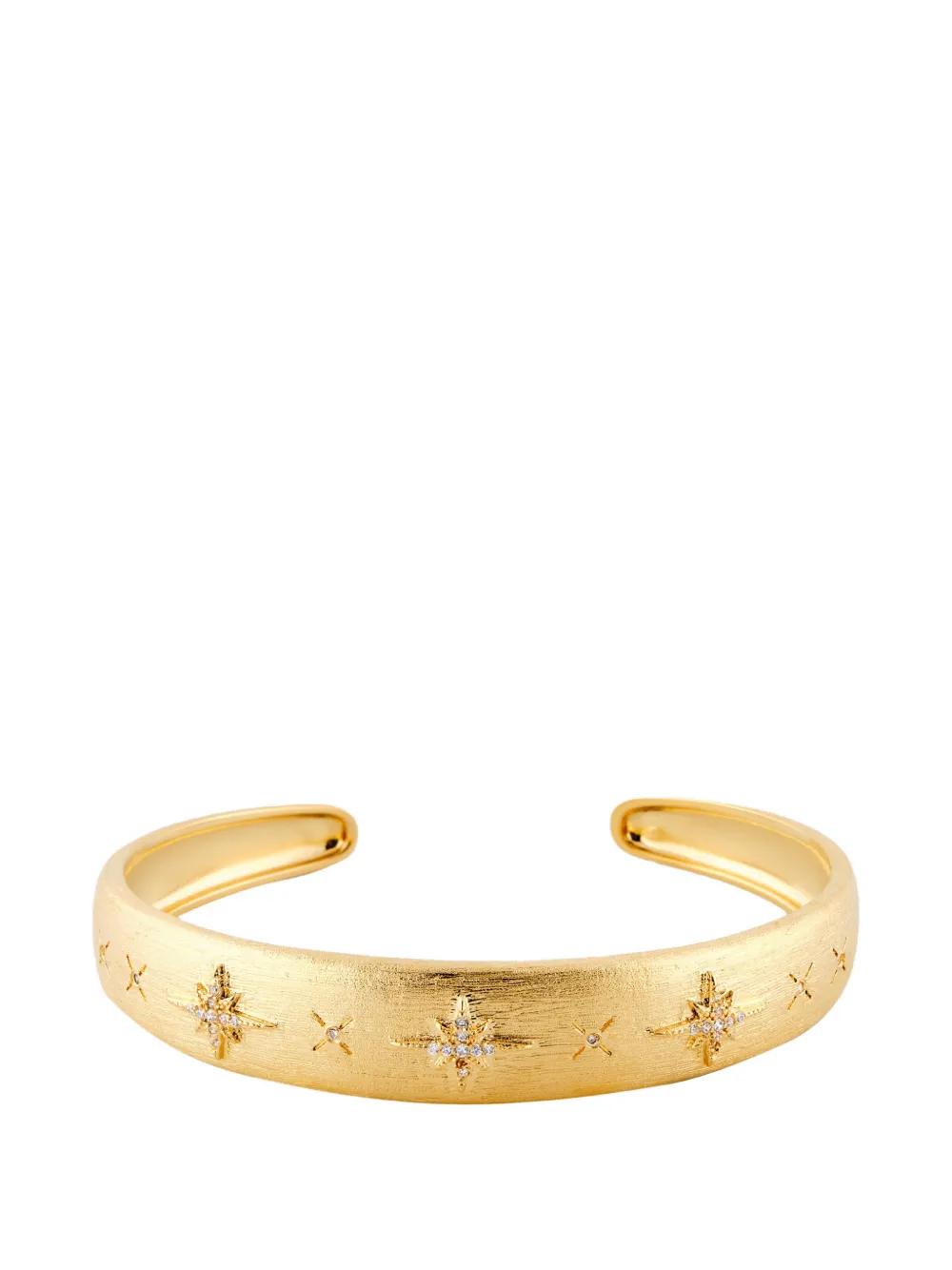 MYA BAY Diwali star-engraved cuff bracelet - Oro