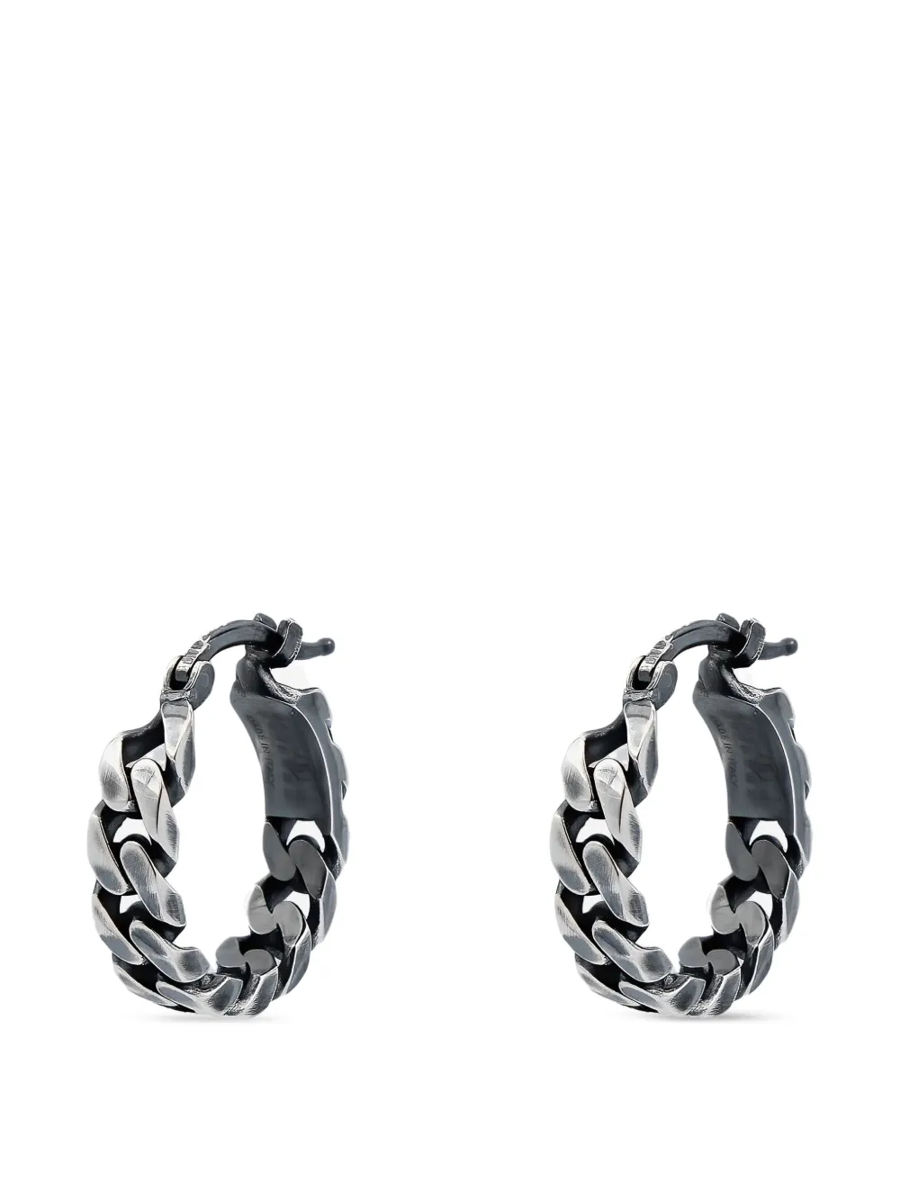 MM6 Maison Margiela Creolen aus Kettengliedern - Silber