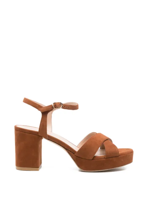 Stuart Weitzman cross-strap platform sandals