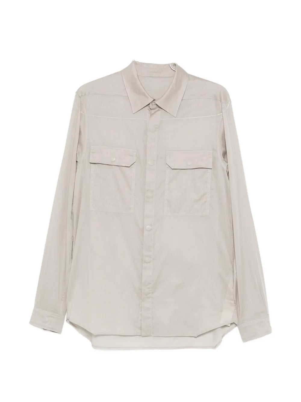Rick Owens flap-pockets shirt - Grigio
