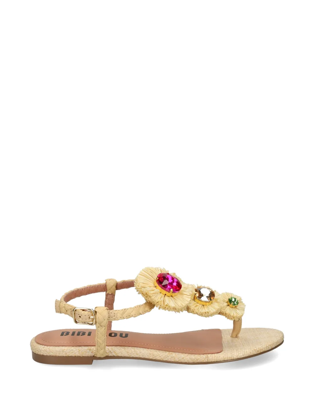 Bibi Lou Vavin crystal-embellished sandals Beige