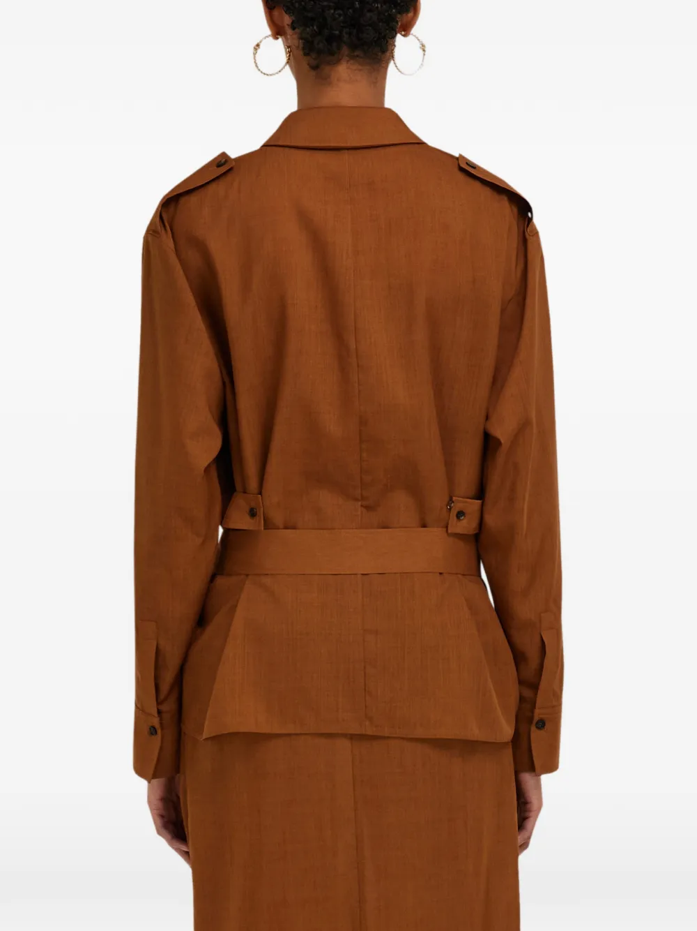  Ferragamo Blazer Deconstruido - Marrón 