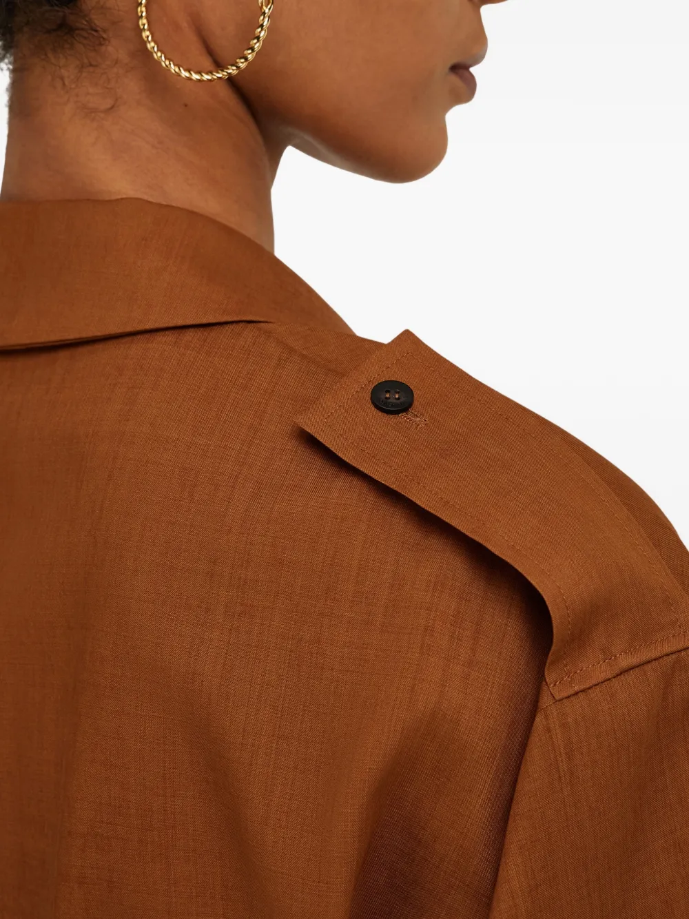 Ferragamo Gedeconstrueerde blazer Bruin
