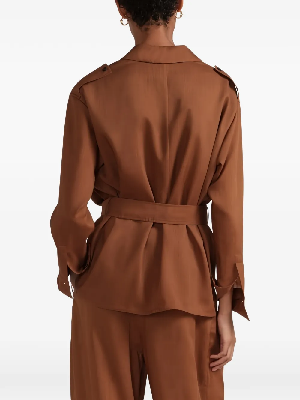 Ferragamo Gedeconstrueerde blazer Bruin