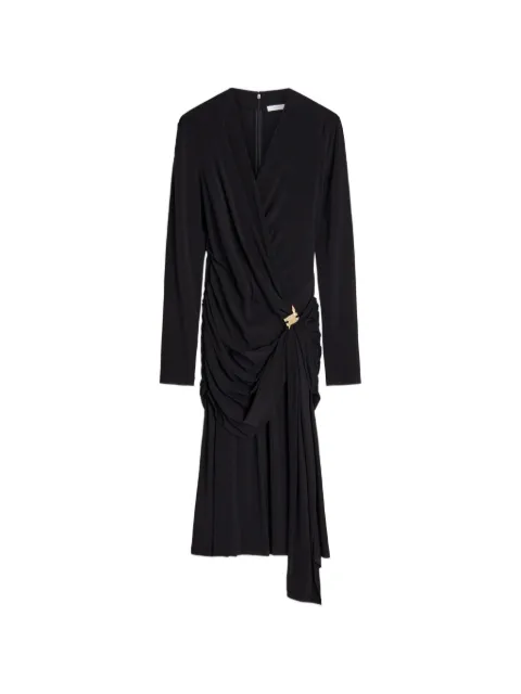 Ferragamo Vestido de viscose com franzido na cintura