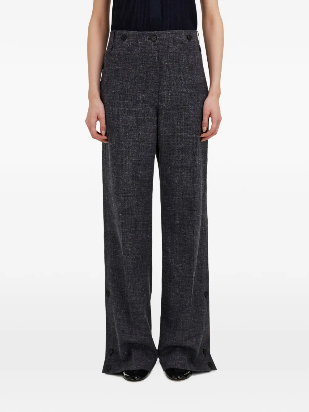 Ferragamo Button-up broek Blauw