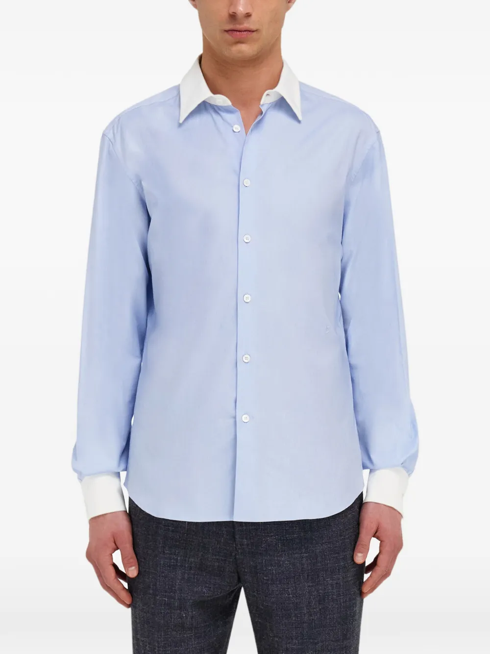 Ferragamo Oxford overhemd Blauw