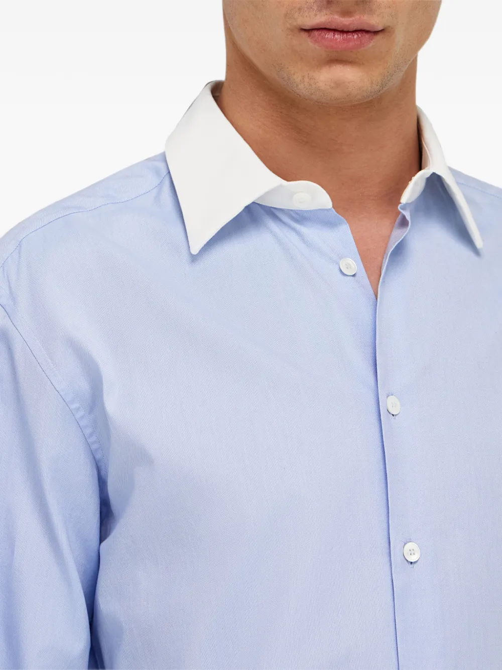 Ferragamo Oxford overhemd Blauw