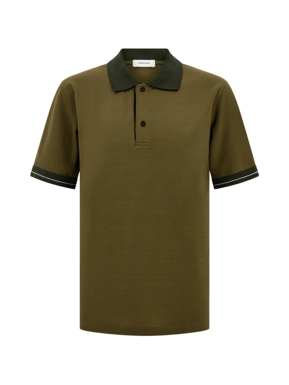 Ferragamo short-sleeve polo shirt - Verde