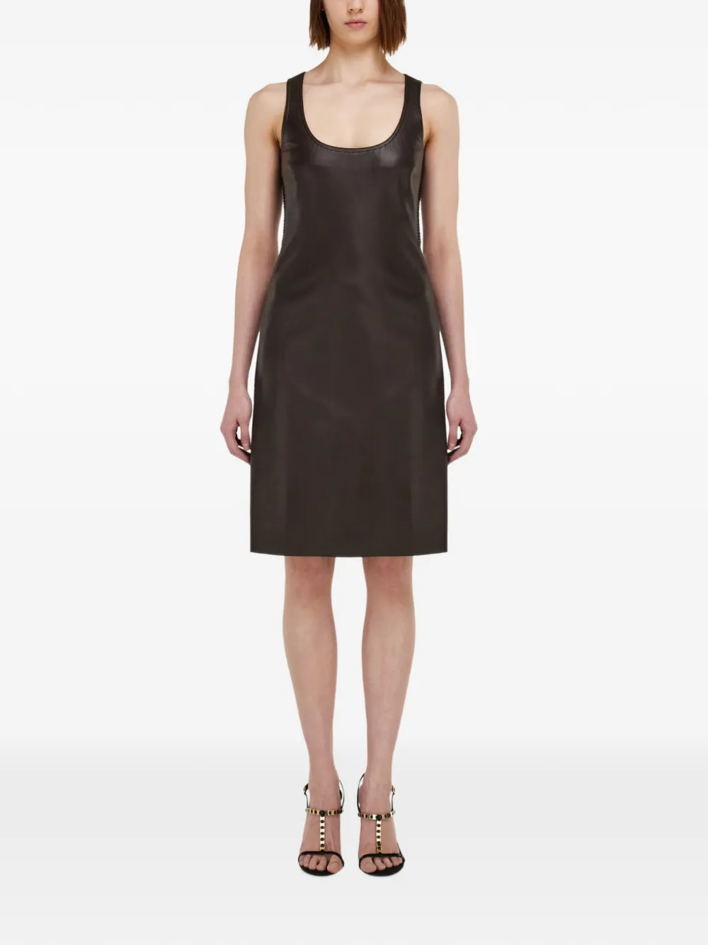 Ferragamo Nappa jurk Bruin