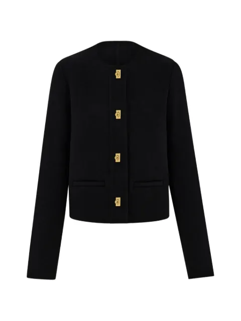 Ferragamo wool and cashmere Gancini jacket