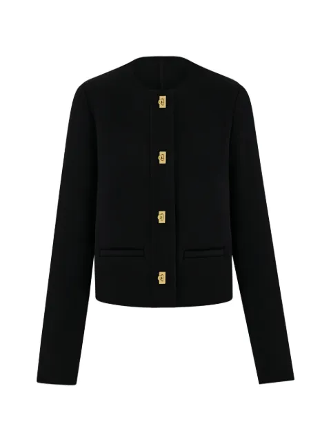 Ferragamo wool and cashmere Gancini jacket
