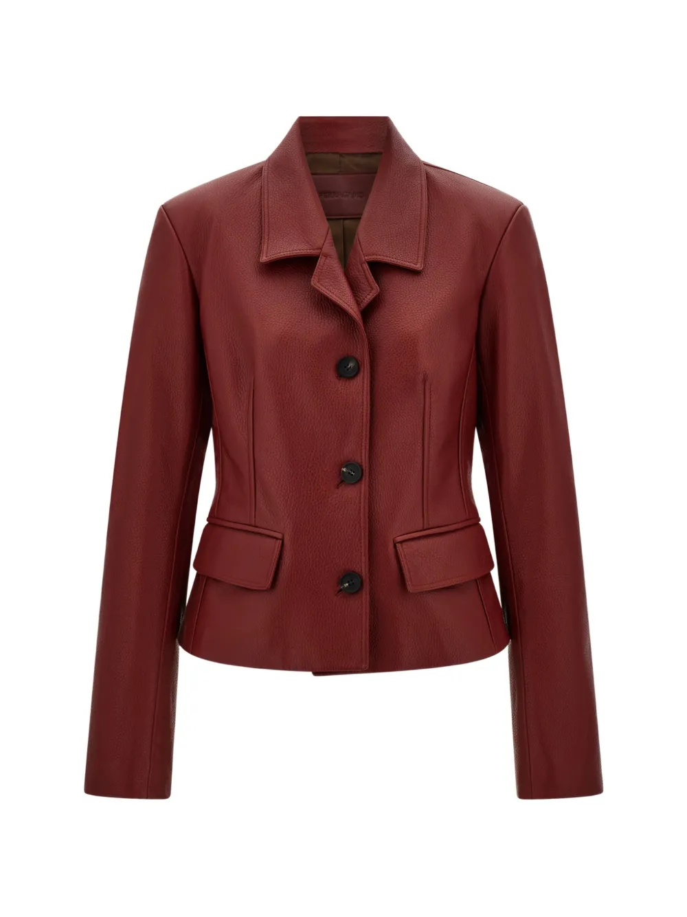 Ferragamo fitted deerskin jacket - Red