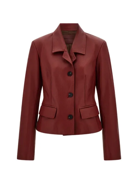 Ferragamo fitted deerskin jacket