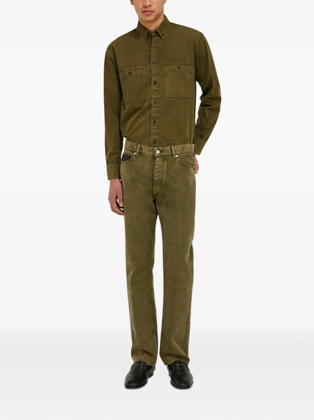 Ferragamo Jeans met vijf zakken Groen