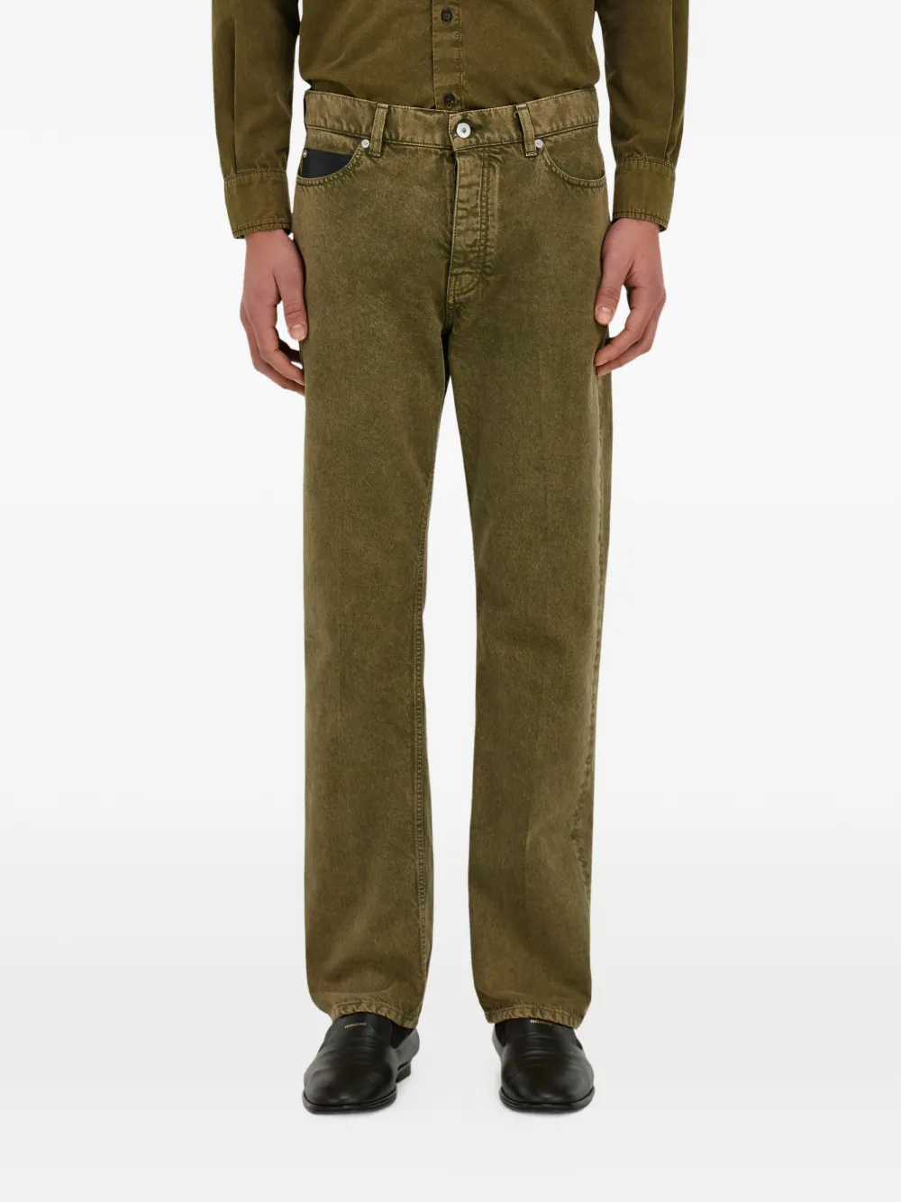 Ferragamo Jeans met vijf zakken Groen