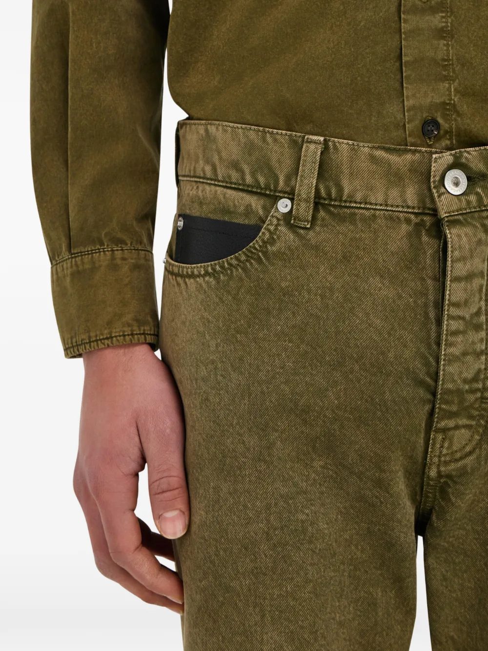 Ferragamo Jeans met vijf zakken Groen