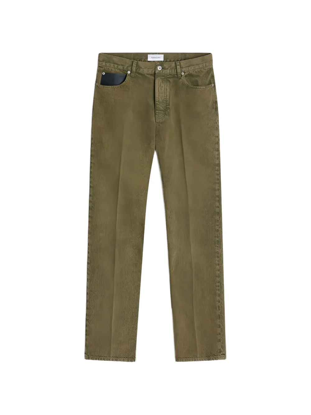 Ferragamo Jeans con design a cinque tasche - Verde