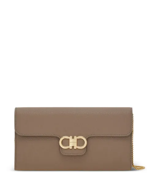 Ferragamo Gancini pebbled-leather wallet