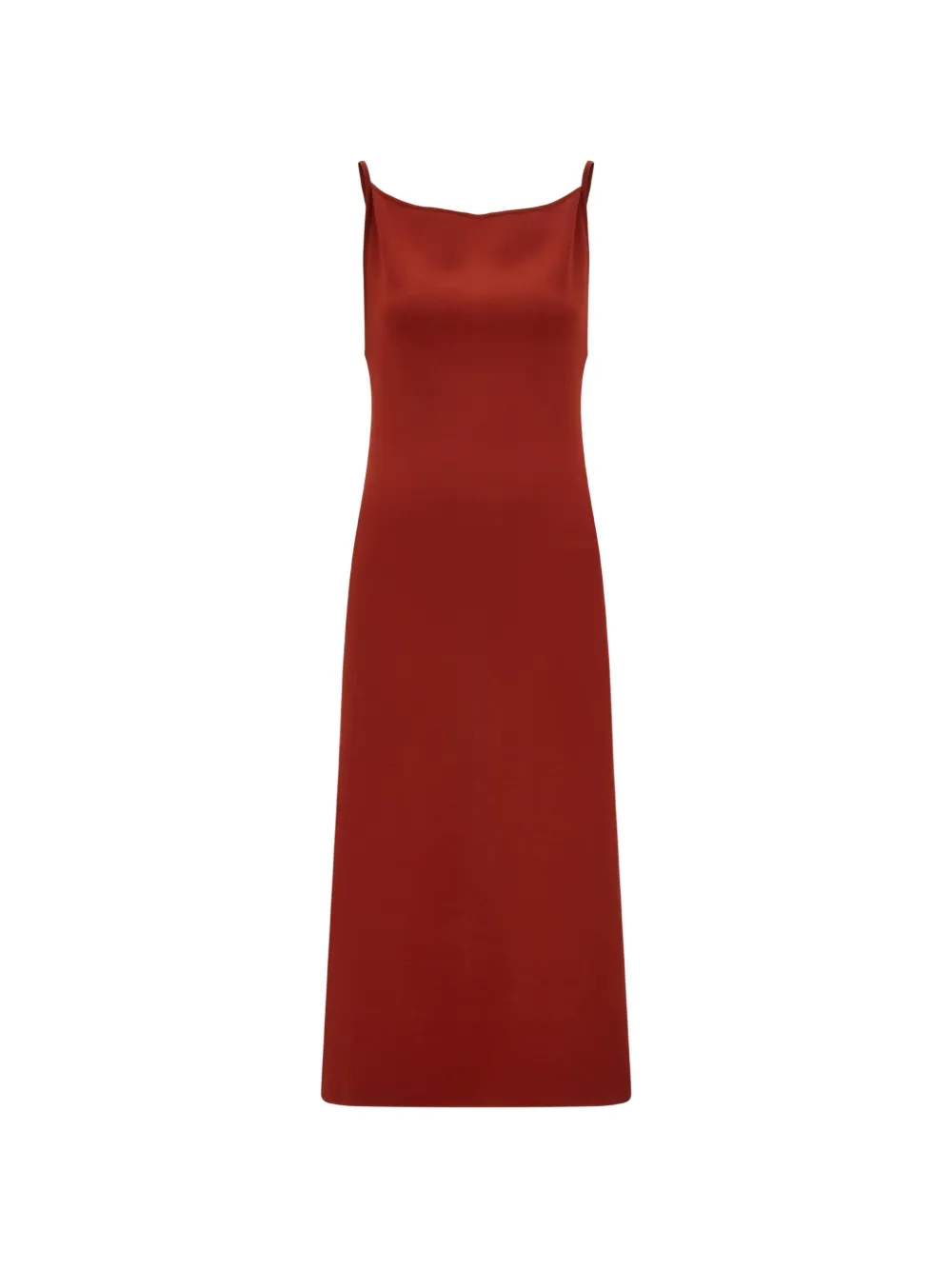 Ferragamo Abito con spalline - Rosso