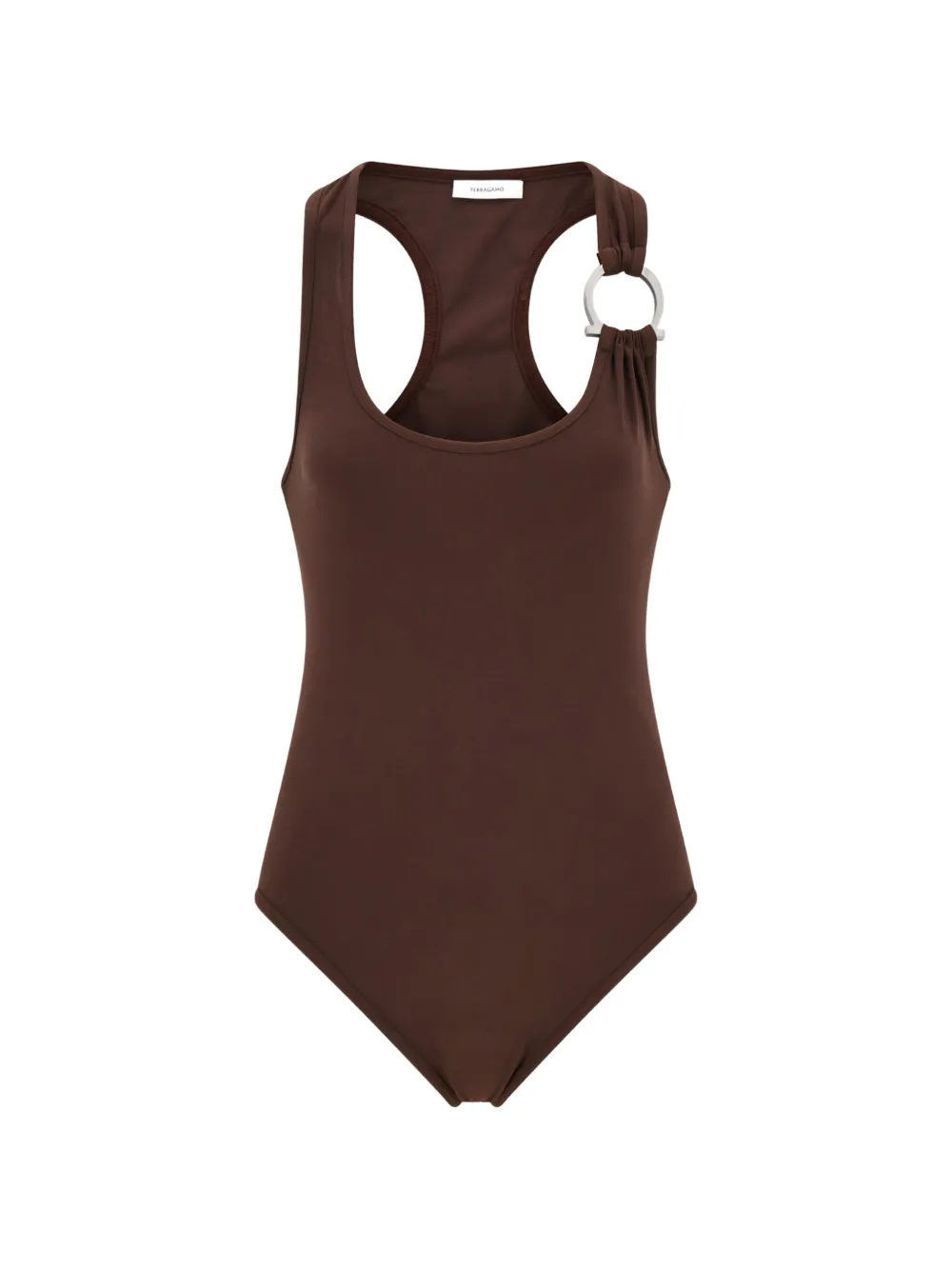 Ferragamo Costume intero Gancini - Marrone