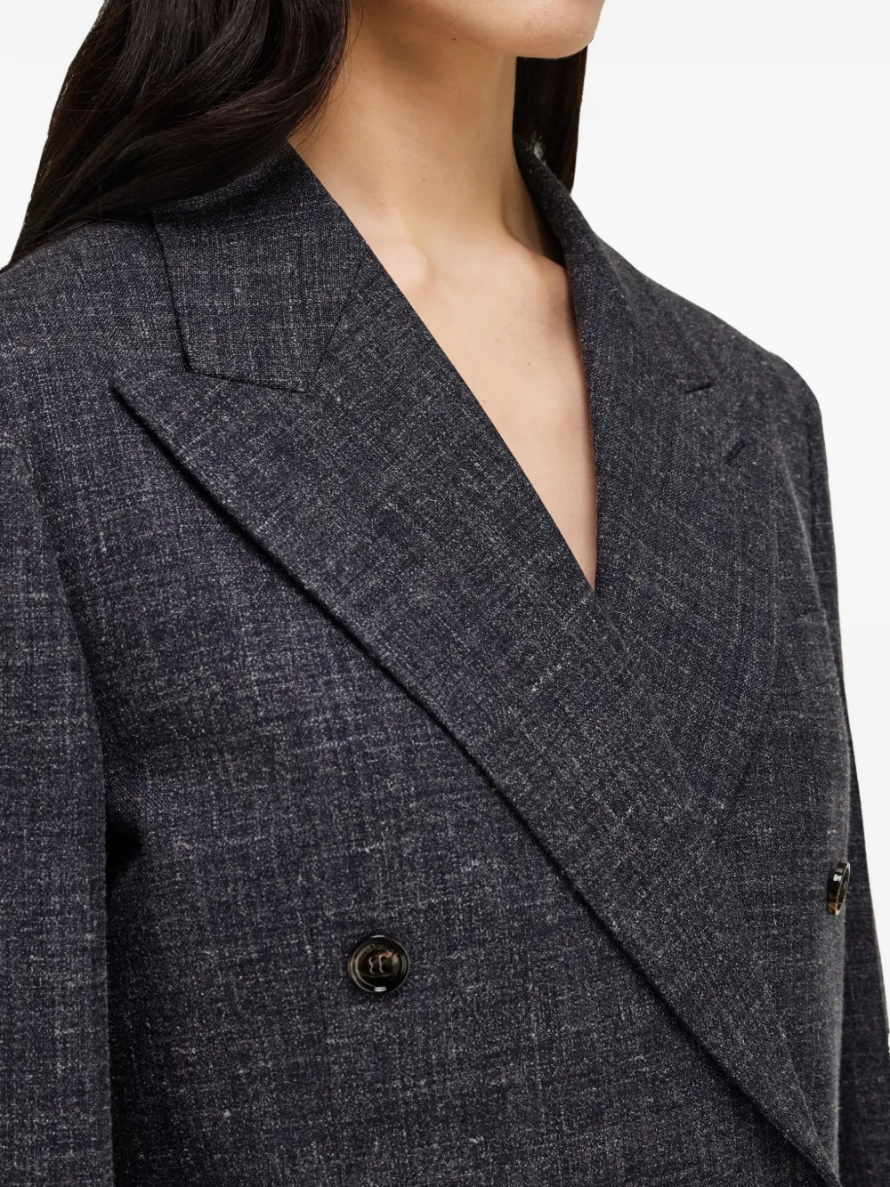 Ferragamo Blazer met dubbele rij knopen Blauw