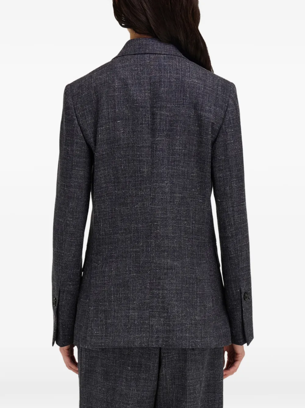Ferragamo Blazer met dubbele rij knopen Blauw