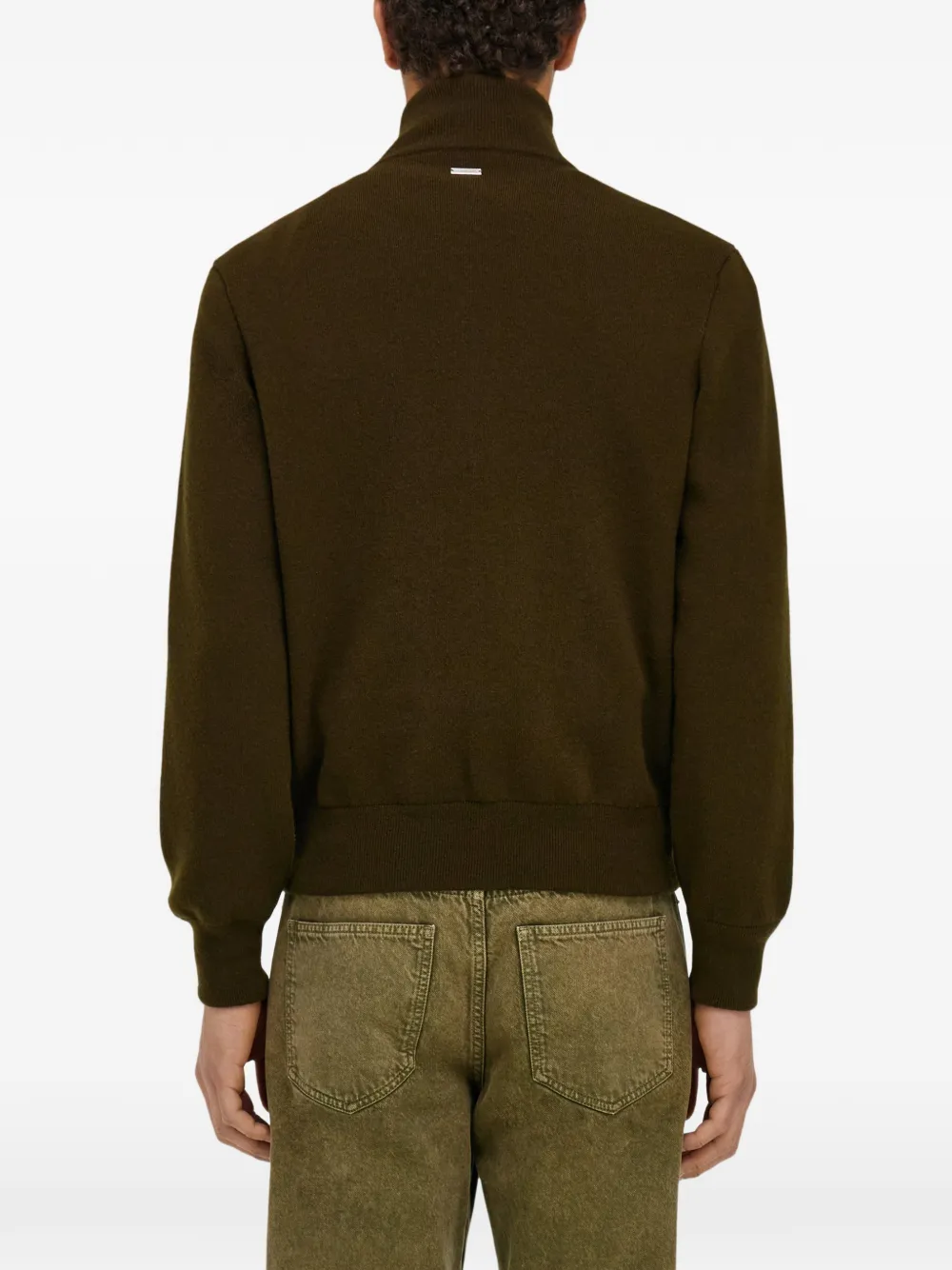 Ferragamo Bomberjack met gebreid vlak Groen