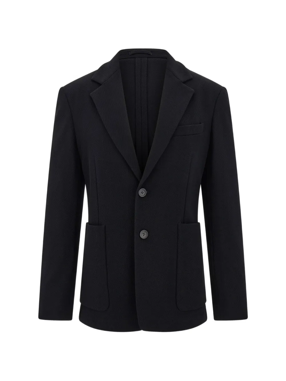 Ferragamo single-breasted jersey blazer - Black