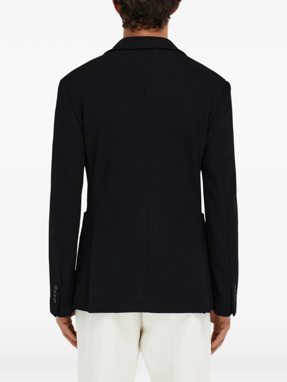 Ferragamo Blazer met enkele rij knopen Zwart