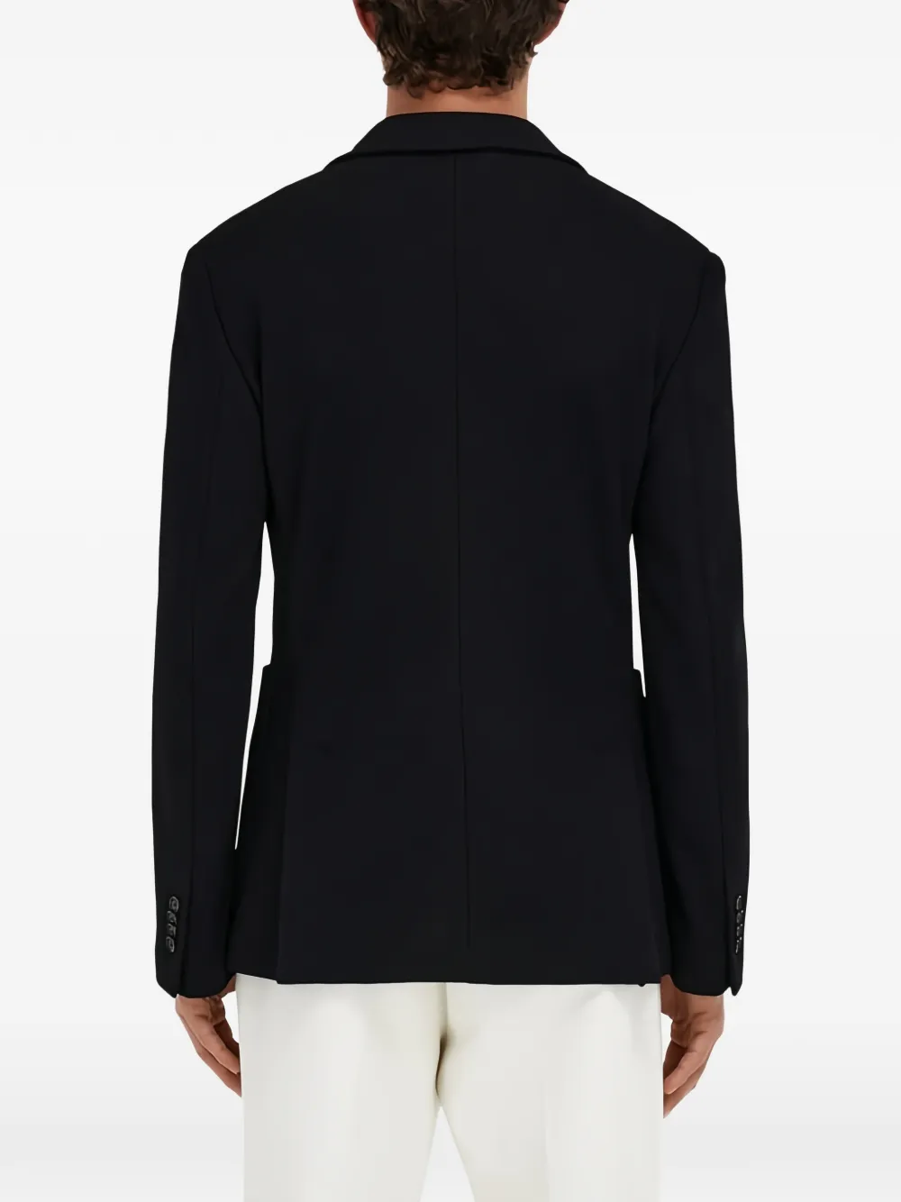 Ferragamo Blazer met enkele rij knopen Zwart