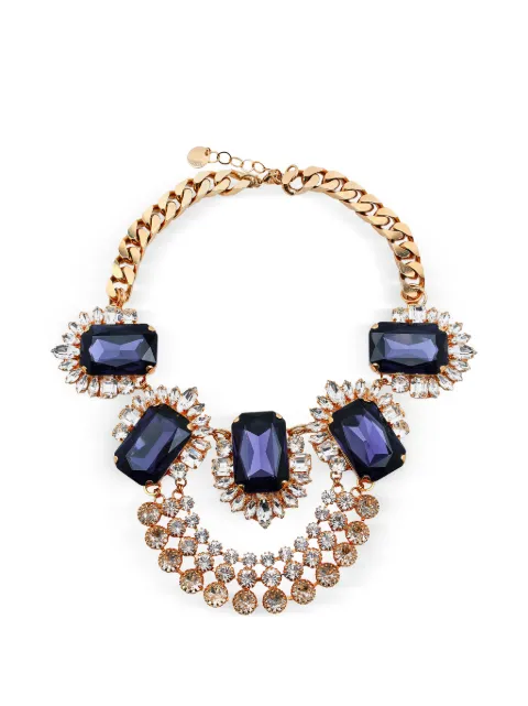 Anton Heunis Leto crystal-embellished curb-link necklace