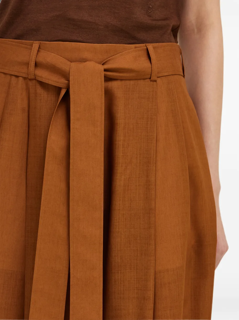 Ferragamo Broek met barrel-fit Bruin