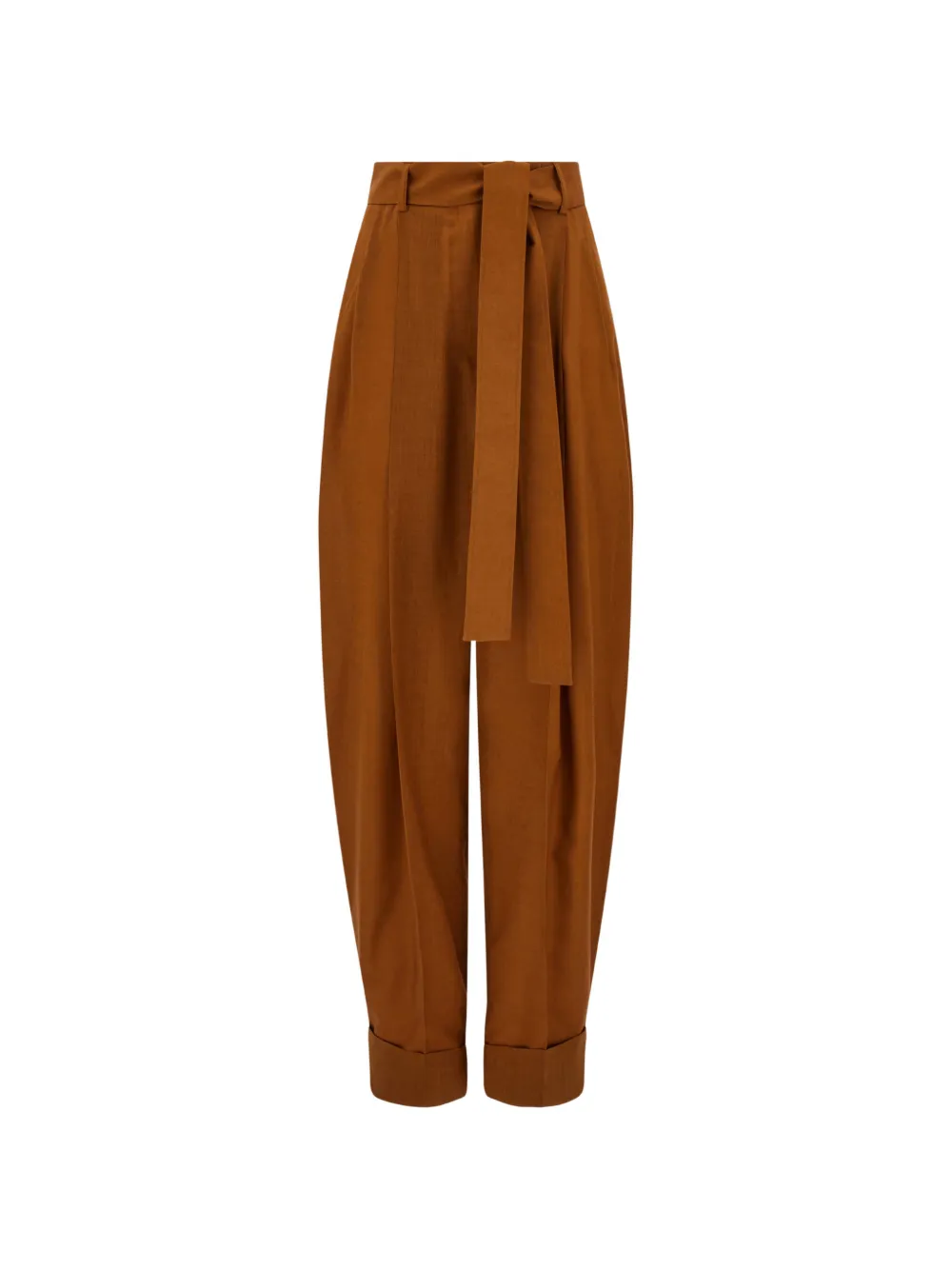 Ferragamo barrel-leg trousers - Braun