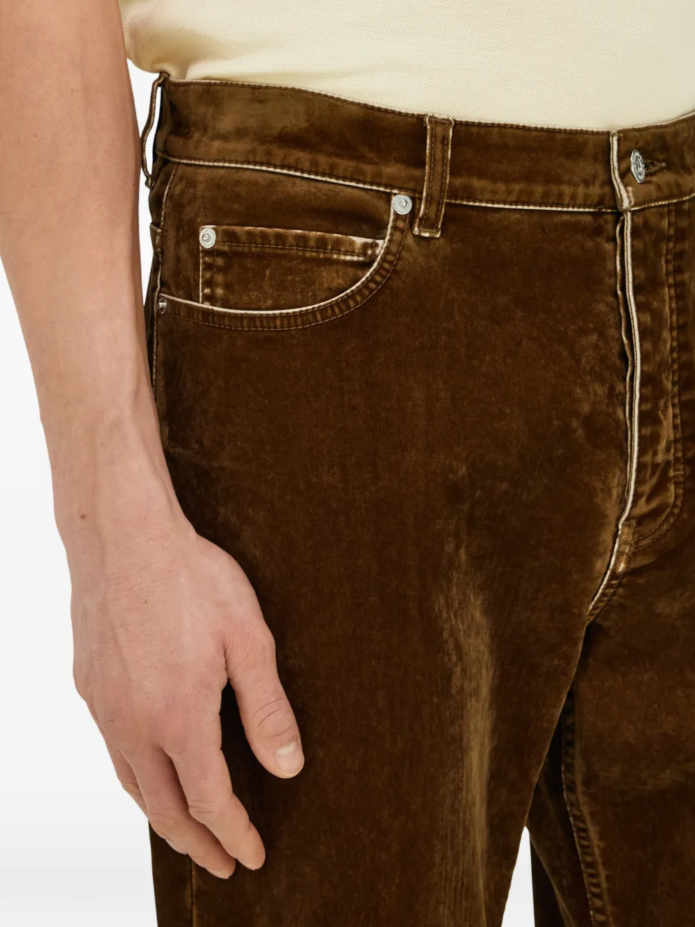 Ferragamo Broek met vijf zakken Bruin