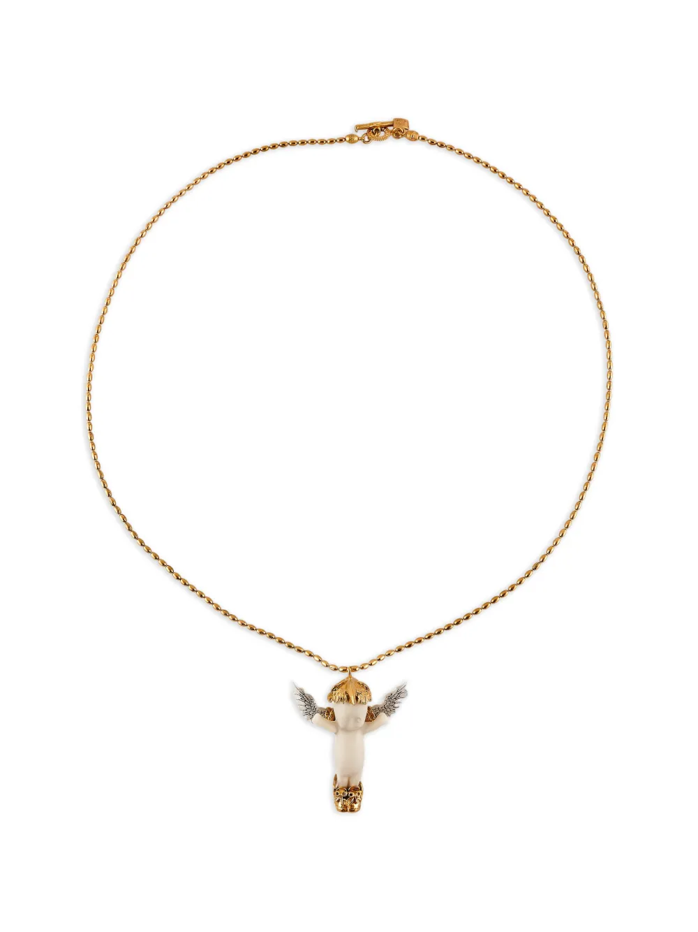 Gem Kingdom porcelain phoenix pendant necklace - Oro