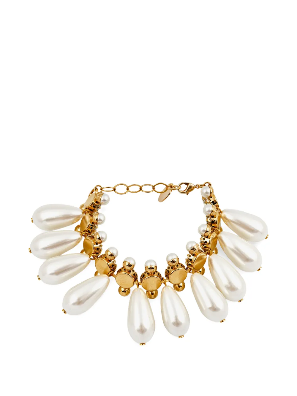 Anton Heunis pearl-embellished crystal-embellished bracelet - Toni neutri
