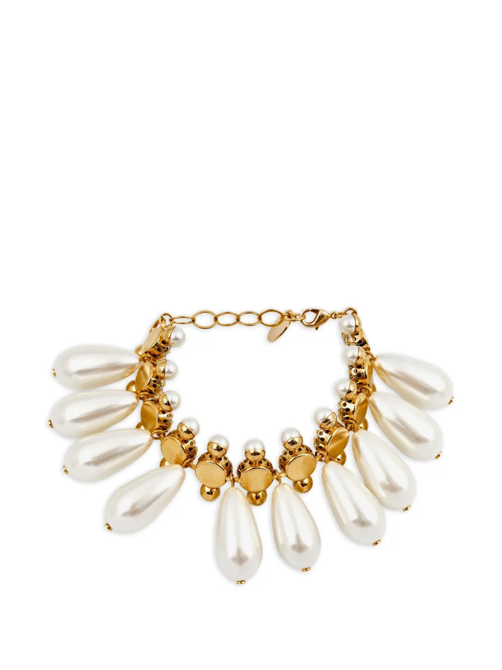 Anton Heunis pearl-embellished crystal-embellished bracelet - Toni neutri