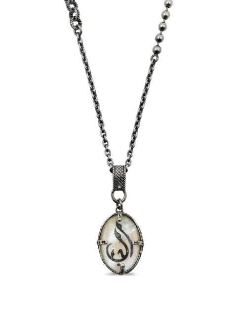 Gem Kingdom love-carved mother-of-pearl necklace