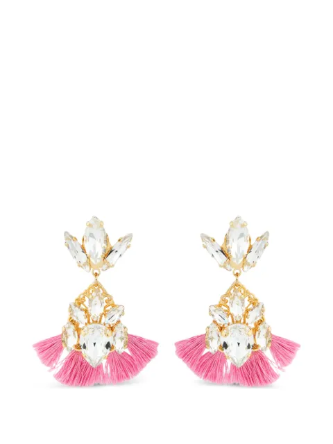 Anton Heunis aretes con detalle de cristal
