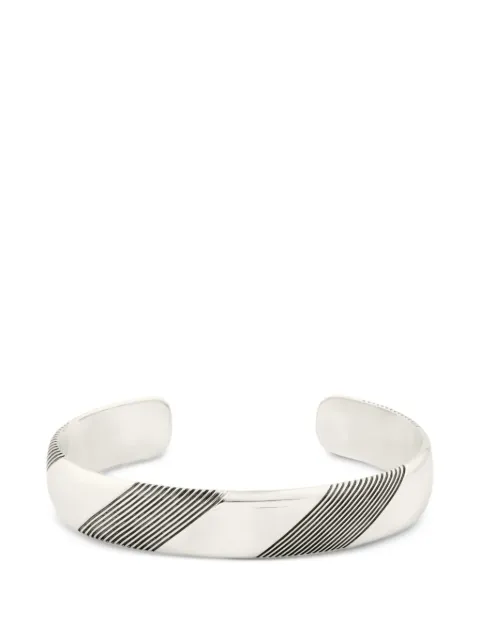 Philippe Audibert Anders engraved-stripe cuff bracelet