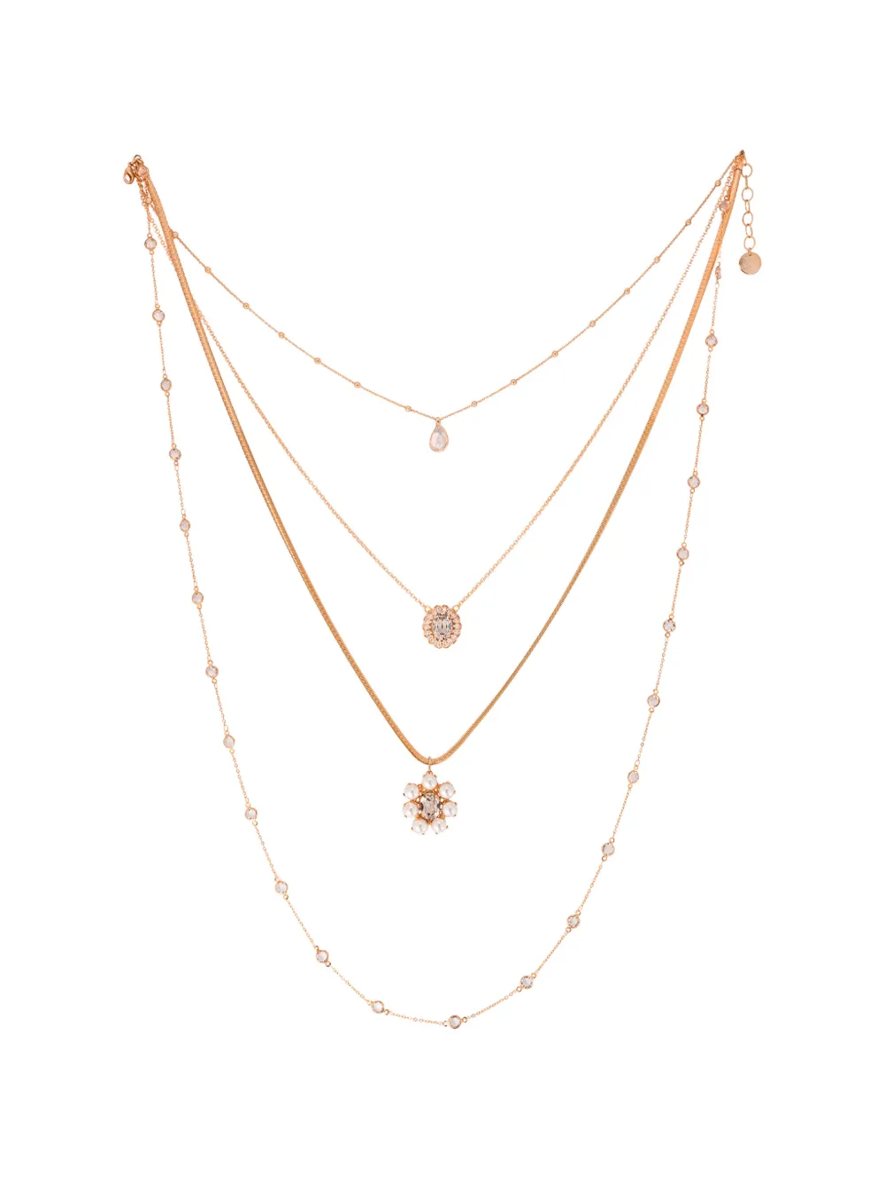 Anton Heunis Thalasse crystal-embellished necklace - Rosa