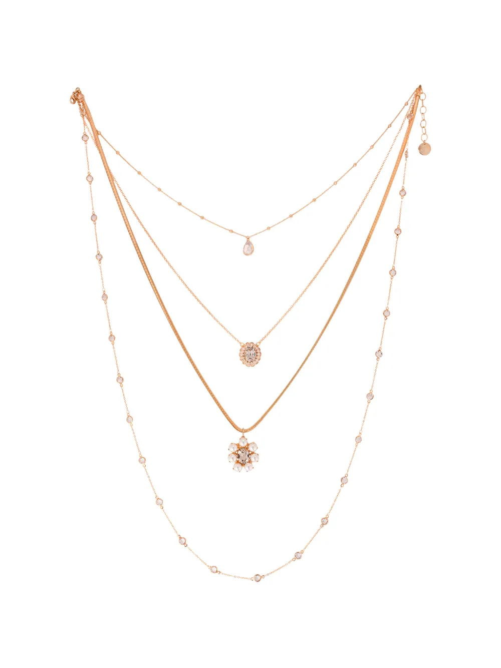 Anton Heunis Thalasse crystal-embellished necklace - Rosa