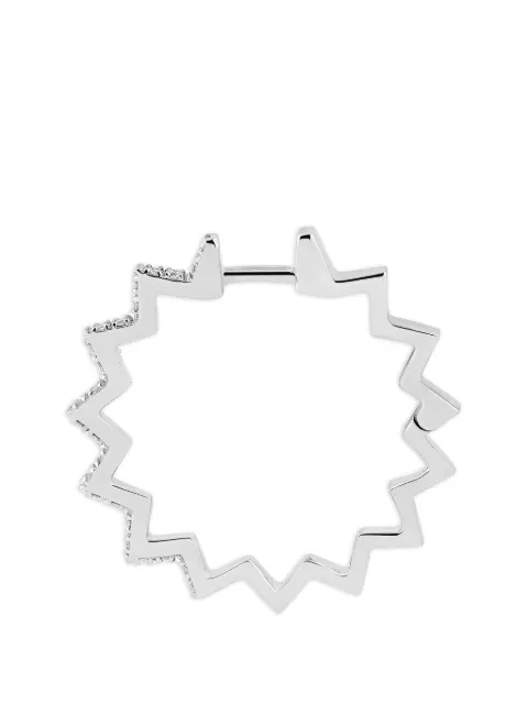 Kismet By Milka diamond zigzag hoop earring