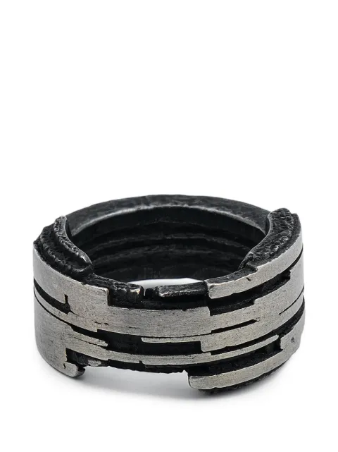 mosais distressed layered ring