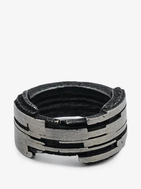 mosais distressed layered ring