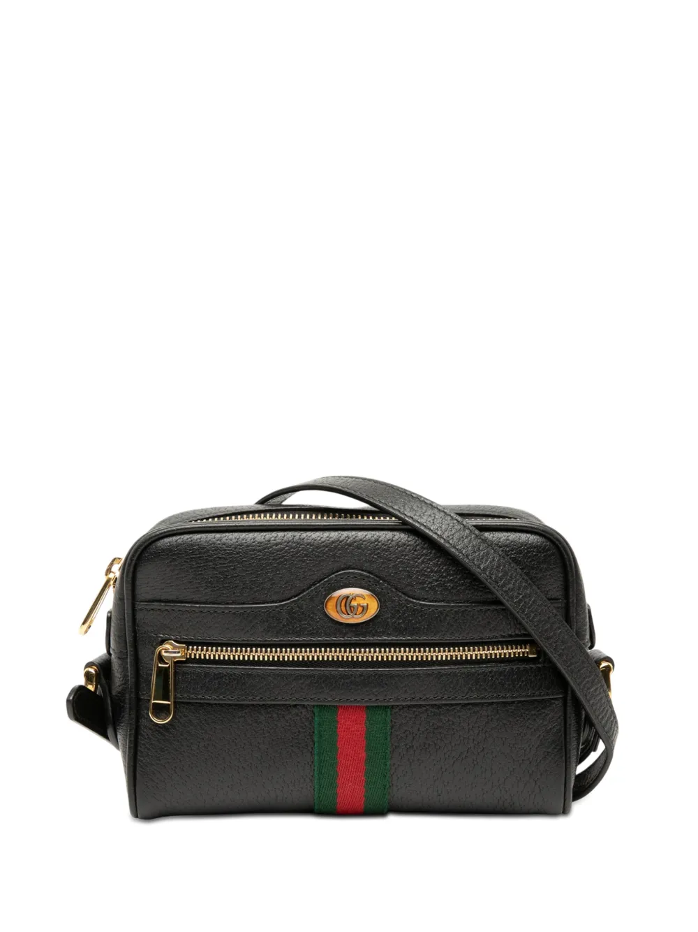 Gucci Pre-Owned 2016-2026 Mini Leather Ophidia crossbody bag - Nero