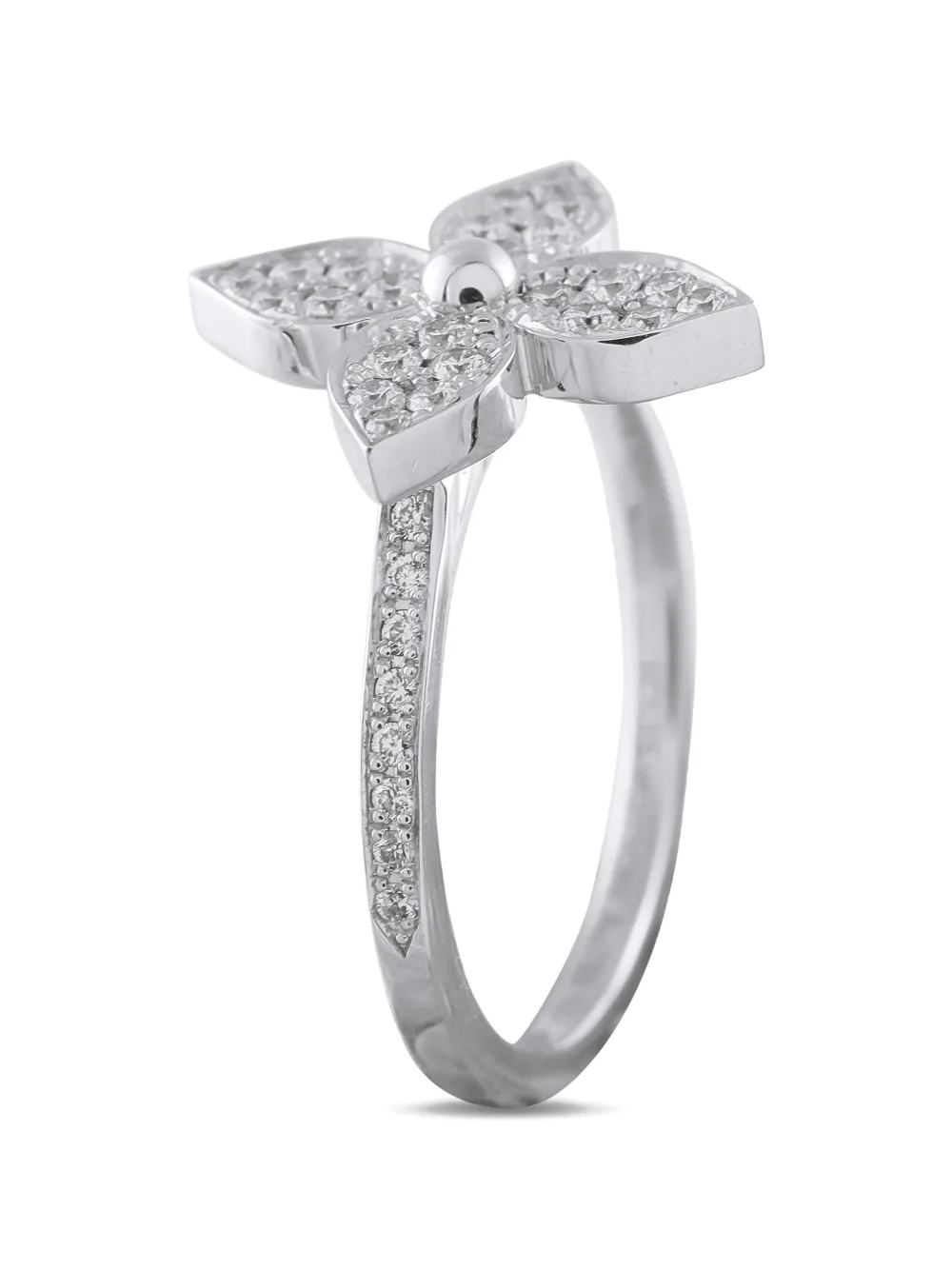Louis Vuitton Pre-Owned Star Blossom diamond ring - Argento