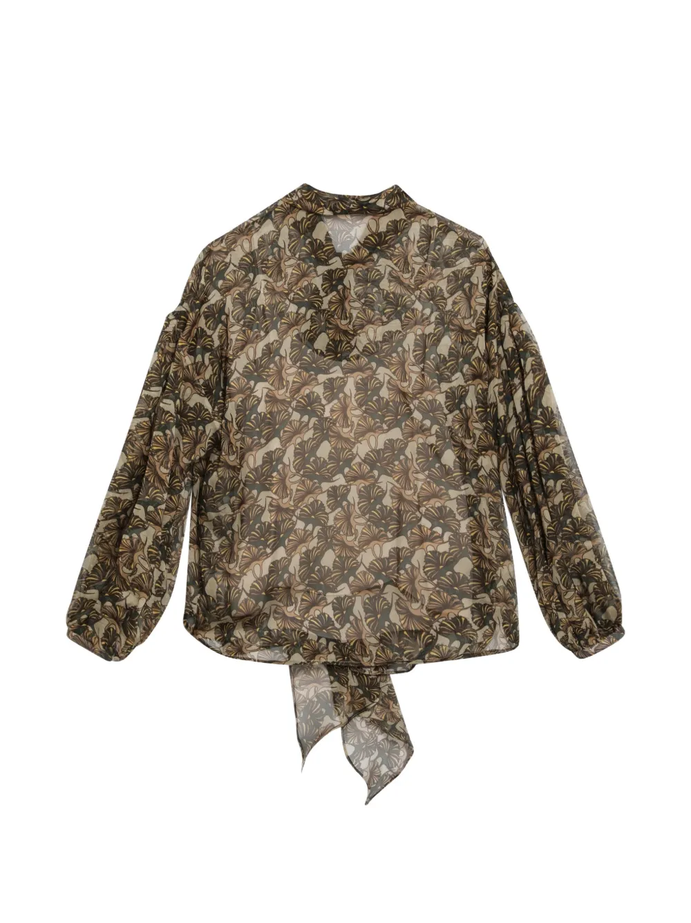 Max Mara Shirt met bloemenprint Bruin